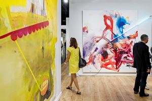 Albert Oehlen and Mary Weatherford, <a href='/art-galleries/gagosian-gallery/' target='_blank'>Gagosian</a>, Art Basel Miami Beach (5–8 December 2019). Courtesy Ocula. Photo: Charles Roussel.